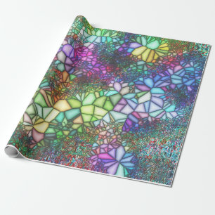 Stained Glass Mosaic Wrapping Paper