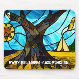 stained glass mouse pad