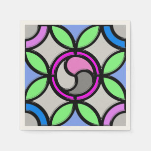 STAINED GLASS NAPKIN