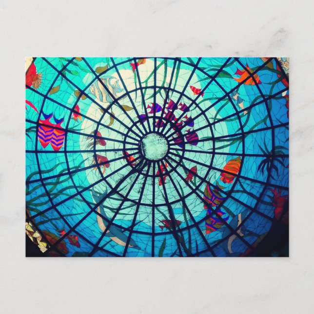 Stained glass ocean postcard (Front)