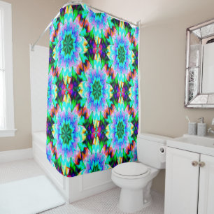 Stained glass of the Sea.... Shower Curtain