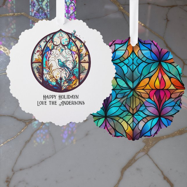 Stained Glass Ornament Christmas Keepsake (Stained Glass Ornament Christmas Keepsake)