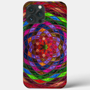 Stained Glass Pattern iPhone 13 Pro Max Case