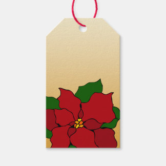 Stained-Glass Poinsettia Gift Tags