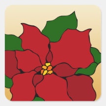 Stained-Glass Poinsettia