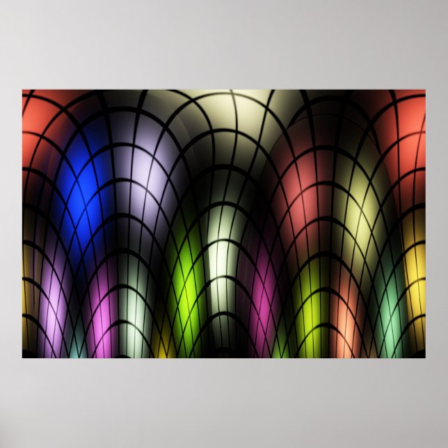 Stained Glass Poster Print (Front)