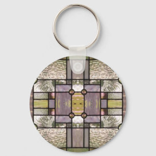 Stained Glass Prints Key Ring