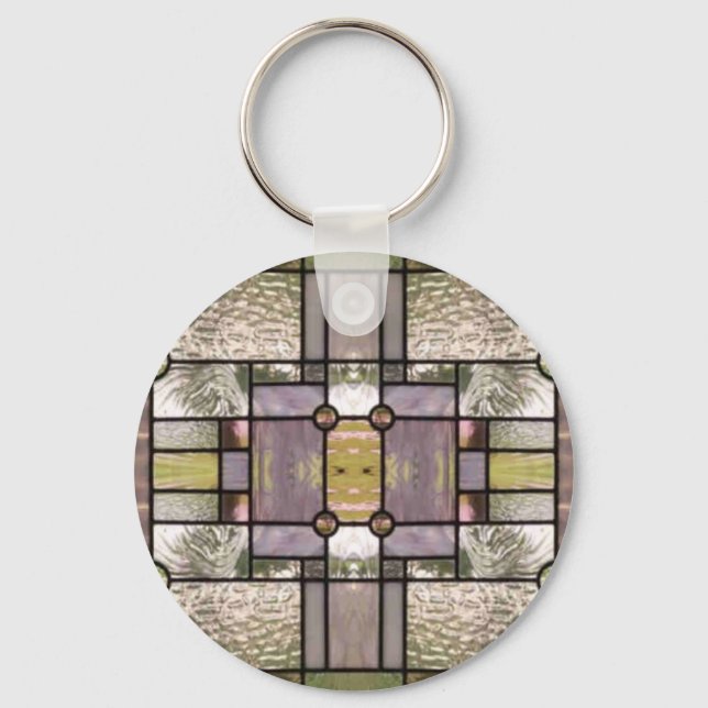 Stained Glass Prints Key Ring (Front)