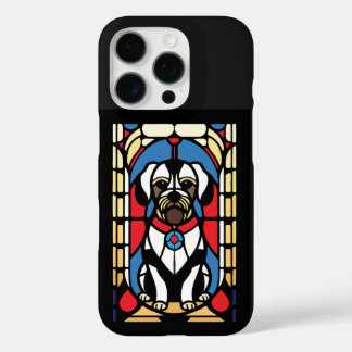 stained glass pup dog iPhone 16 pro case