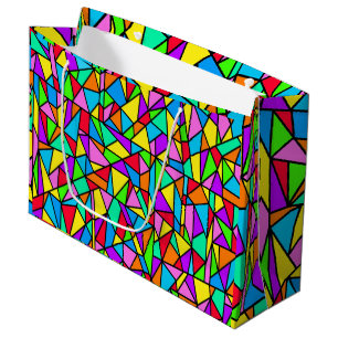 Stained Glass Rainbow Large Gift Bag