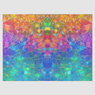 Stained Glass Rainbow Pattern Tissue Paper