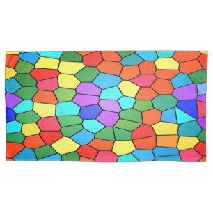 Stained Glass Rainbow Pillowcase