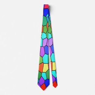 Stained Glass Rainbow Tie