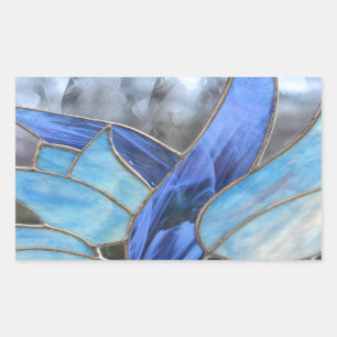 Stained Glass Rectangular Sticker