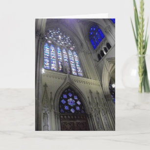 'Stained Glass' Religious Easter Greeting Card