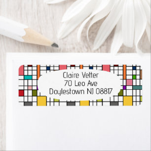 Stained Glass  Return Address Label