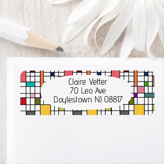 Stained Glass  Return Address Label (Insitu)