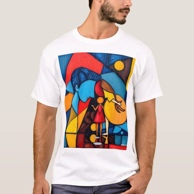 "Stained Glass Reverence Tee" T-Shirt (Front)