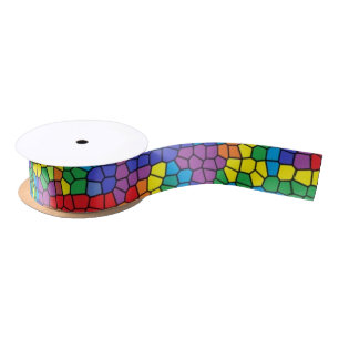 Stained Glass Ribbon Satin Ribbon