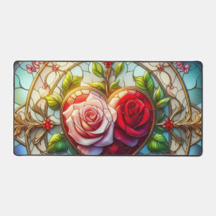 Stained Glass Romance Desk Mat