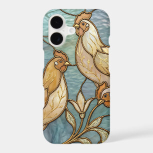Stained Glass Roosters Elegant Chicken Farmhouse