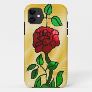 Stained glass Rose iPhone 11 Case
