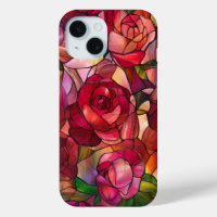 Stained Glass Rose Garden Art For Nature Lovers