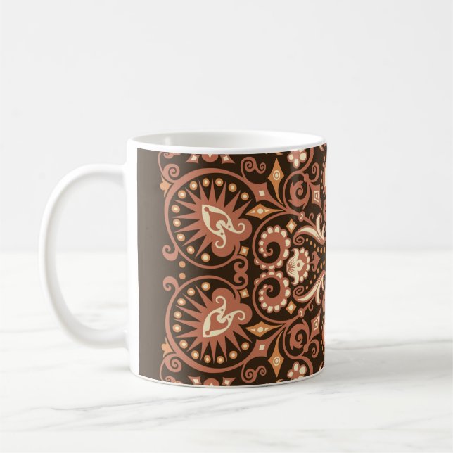Stained Glass series. Artistic abstraction compose Coffee Mug (Left)