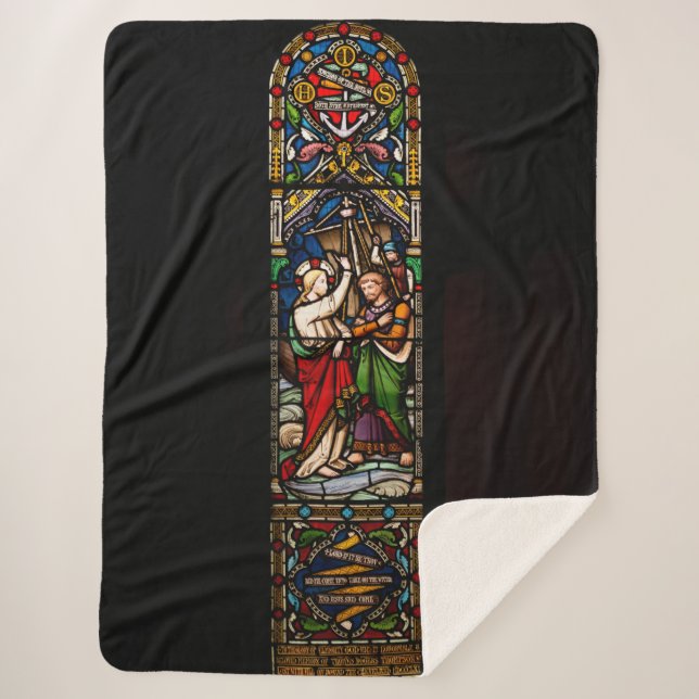 STAINED GLASS SHERPA BLANKET (Front)