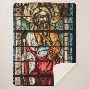 STAINED GLASS SHERPA BLANKET