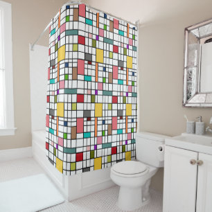 Stained Glass Shower Curtain