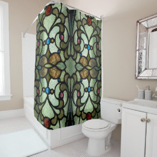 Stained Glass Shower Curtain
