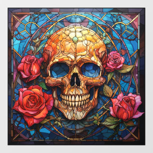 Stained Glass Skeleton Design