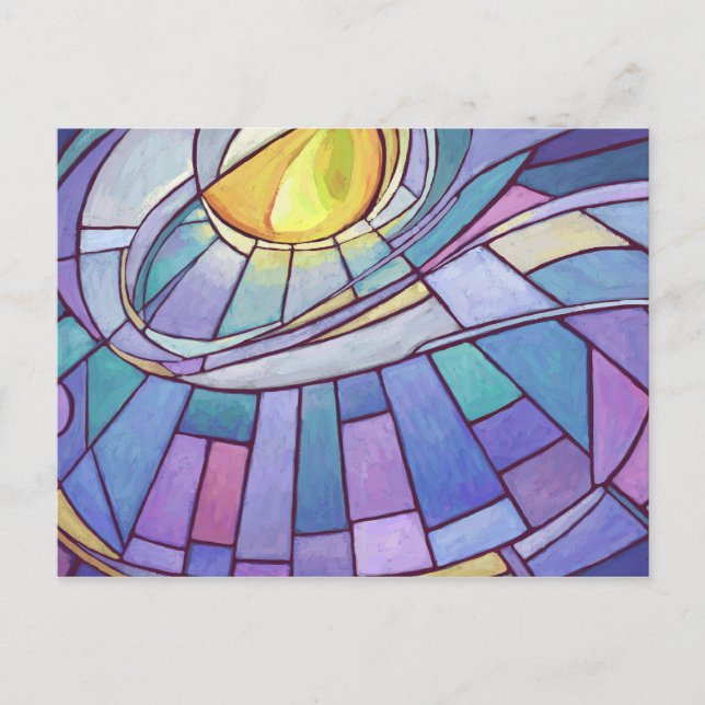Stained Glass Sky Postcard (Front)