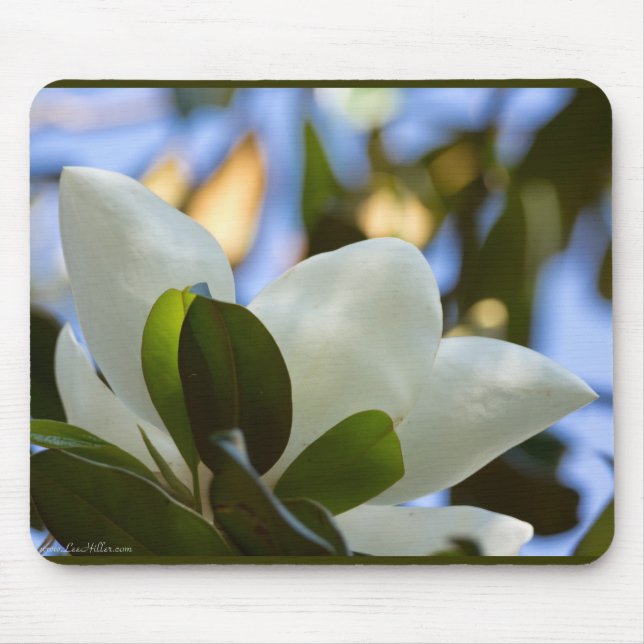 Stained Glass Sky Southern Magnolia Gifts Apparel Mouse Pad (Front)
