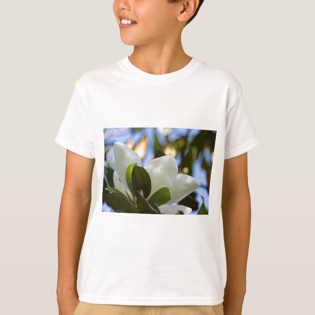 Stained Glass Sky Southern Magnolia Gifts Apparel T-Shirt (Front)
