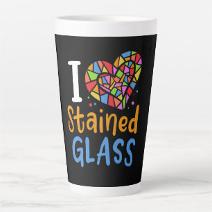 Stained Glass Stained Glass Artist Latte Mug