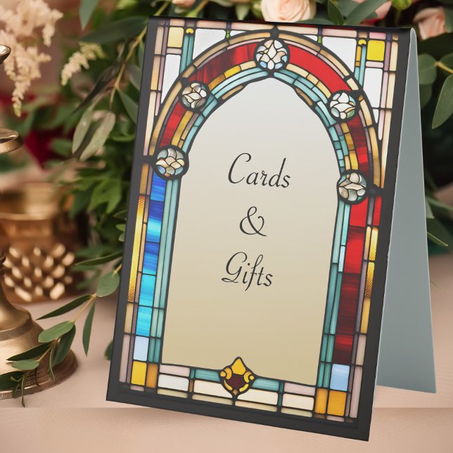 Stained Glass Style Cards & Gifts Unique Wedding (Creator Uploaded)
