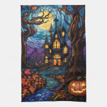 Stained Glass style haunted house