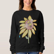 stained glass sunflower sweatshirt