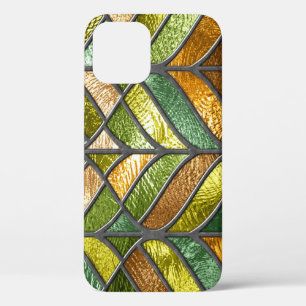 Stained Glass Texture: Colourful 3D Elegance. iPhone 12 Case