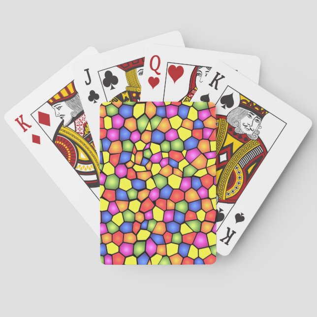 Stained Glass Texture Playing Cards! Cards (Back)