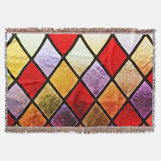 Stained Glass Throw Blanket (Front)