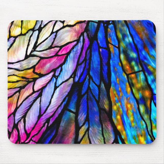 Stained Glass, Tiffany - Style,  Mouse Pad (Front)