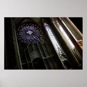 Stained Glass to the Left Poster