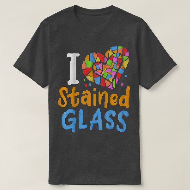 Stained Glass Ugly Design T-Shirt (Design Front)