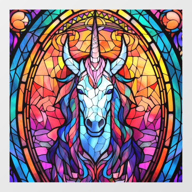 Stained Glass Unicorn (Sheet)