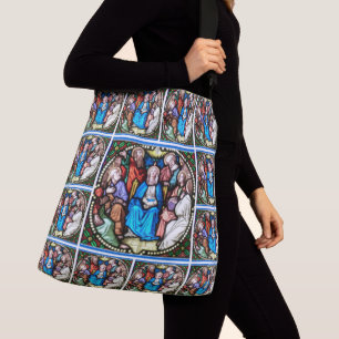 Stained Glass Virgin Mary Holy Spirit Apostles Crossbody Bag