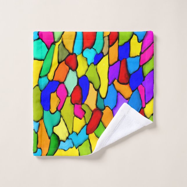 Stained Glass Washcloth Wash Cloth (Wash Cloth)