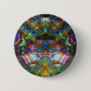Stained Glass Window 6 Cm Round Badge